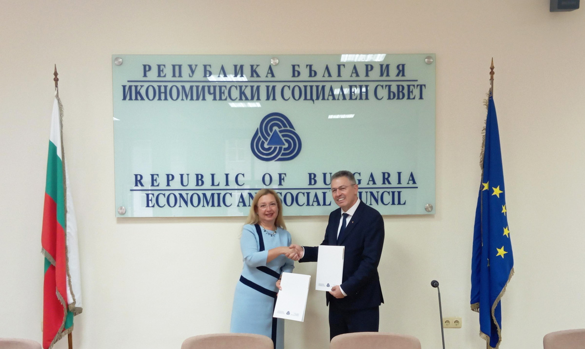 Минно-геоложки университет „Св. Иван Рилски“ и Икономически и социален съвет на Република България подписаха Меморандум за сътрудничество