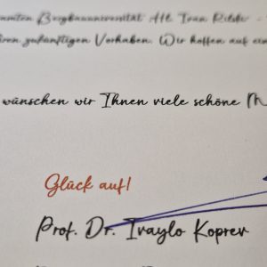 Работно посещение на ректора на Минна академия Фрайберг – проф. д-р Клаус-Дитер Барбкнехт 1